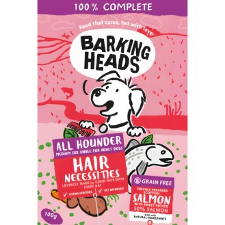 Barking Heads laša barības paraugs