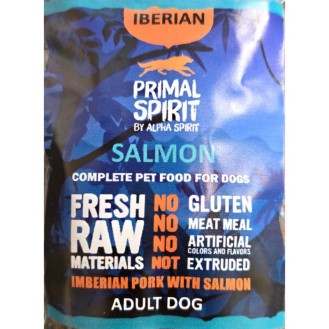 Primal Spirit Iberian Salmon paraugs ar lasi