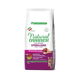 NATURAL TRAINER Cat adult Sterilised HAM ar vītinātu šķiņķi 10 kg NATURAL TRAINER Cat adult Sterilised HAM ar vītinātu šķiņķi 10 kg