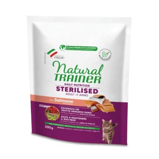 NATURAL TRAINER Cat adult Sterilised salmon ar lasi 0.3 kg NATURAL TRAINER Cat adult Sterilised salmon ar lasi 0.3 kg
