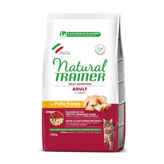 NATURAL TRAINER CAT ADULT CHICKEN ar vistas gaļu 1.5 kg NATURAL TRAINER CAT ADULT CHICKEN ar vistas gaļu 1.5 kg