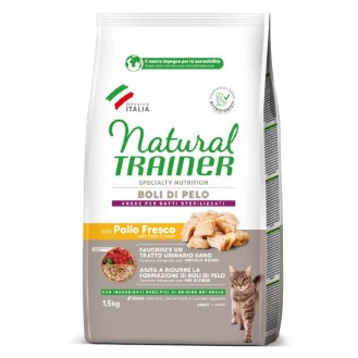 NATURAL TRAINER kaķiem pret savēlumu ar vistas gaļu 1.5 kg (6) NATURAL TRAINER kaķiem pret savēlumu ar vistas gaļu 1.5 kg (6)