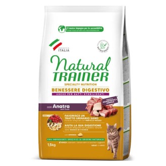NATURAL TRAINER CAT kaķu gremošanai ar pīles gaļu 1.5 kg (6) NATURAL TRAINER CAT kaķu gremošanai ar pīles gaļu 1.5 kg (6)