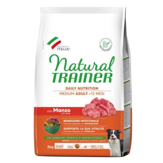 Trainer Natural MEDIUM ADULT ar liellopu gaļu 3 kg Trainer Natural MEDIUM ADULT ar liellopu gaļu 3 kg