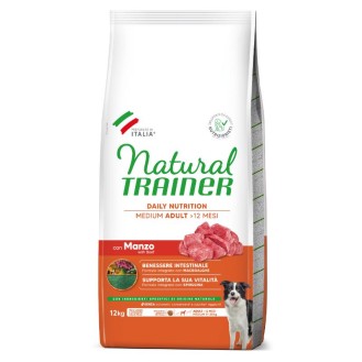 Trainer Natural MEDIUM ADULT ar liellopu gaļu 12 kg Trainer Natural MEDIUM ADULT ar liellopu gaļu 12 kg