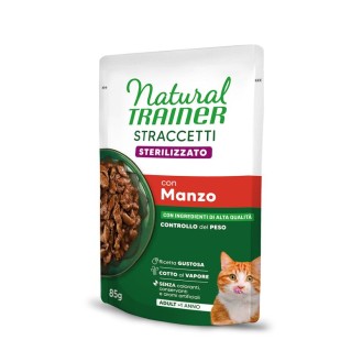 NATURAL TRAINER Straccetti KITTEN konservēta barība ar vistas gaļu 70 g
