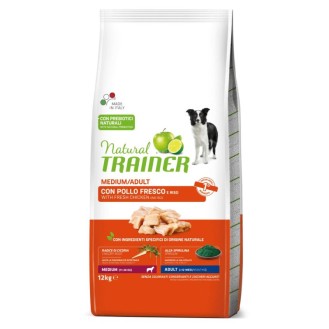 Trainer Natural MEDIUM ADULT ar vistas gaļu 12 kg Trainer Natural MEDIUM ADULT ar vistas gaļu 12 kg