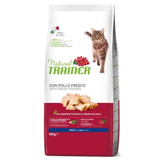 NATURAL TRAINER CAT ADULT CHICKEN ar vistas gaļu 10 kg NATURAL TRAINER CAT ADULT CHICKEN ar vistas gaļu 10 kg