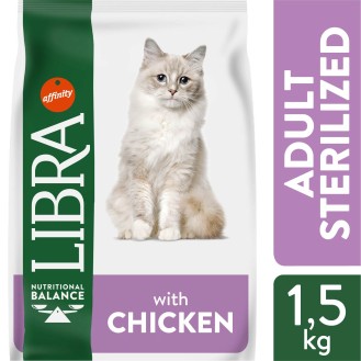 LIBRA CAT STERILIZED barība kaķiem ar vistas gaļu 1.5 kg (12) LIBRA CAT STERILIZED barība kaķiem ar vistas gaļu 1.5 kg (12)