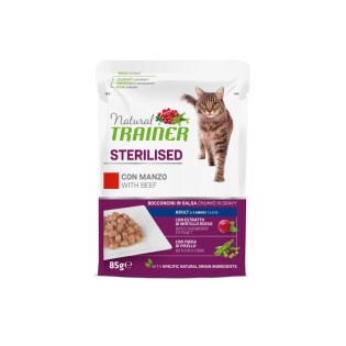 NT Cat Sterilised Beef konservēta barība kaķiem ar liellopu gaļu 85 g 12 gab. NT Cat Sterilised Beef konservēta barība kaķiem ar liellopu gaļu 85 g 12 gab.