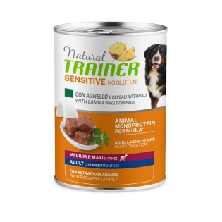 NT Sensitive No Gluten M/M Lamb konservēta barība suņiem ar jēra gaļu 400 g (12)