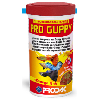 PRODAC PRO GUPPY smalki pārslas gupijām 100 ml 20 g