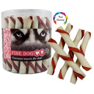 FINE DOG Roll nūjiņas ar liellopa gaļu 12 cm, 35 gab. FINE DOG Roll nūjiņas ar liellopa gaļu 12 cm, 35 gab.