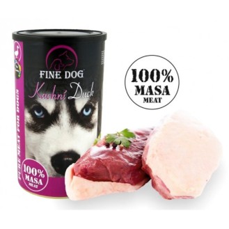 FINE DOG 100% konservēta barība suņiem ar pīles gaļu 1200 g (8)
