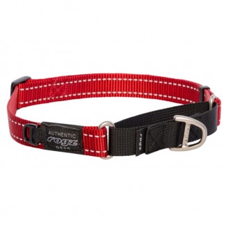 ROGZ Control Collar Red lente. savelkamā kaklasiksna 31-45 cm HCW11C