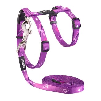 ROGZ violeta komplekts iemaukti+pavada kaķim