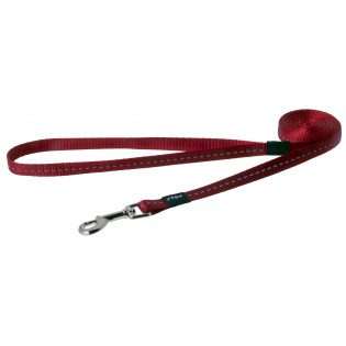 ROGZ mīksta atstarojoša sarkana pavada HL14C, 180 cm × 11 mm ROGZ mīksta atstarojoša sarkana pavada HL14C, 180 cm × 11 mm