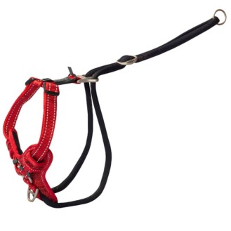 ROGZ Stop Pull Harness sarkanas iemaukti 32-52 cm
