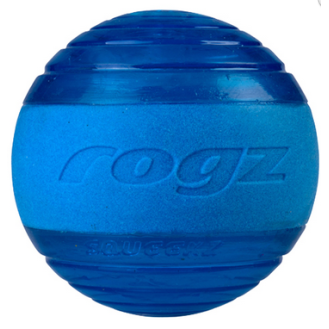 ROGZ Squeekz zila bumbiņa 6.4 cm (peld)