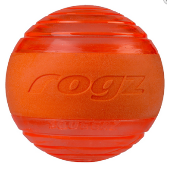 ROGZ Squeekz oranža bumbiņa 6.4 cm (peld)