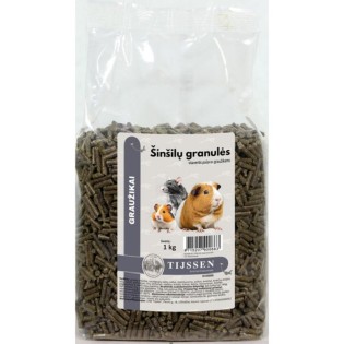 TIJSSEN šinšillu barība granulās 1 kg (5) (ieteicams līdz 2026.10.09)