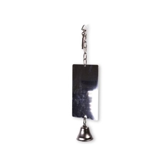 VADIGRAN Mirror Metal + Bell rotaļlieta putniem 9x36 cm
