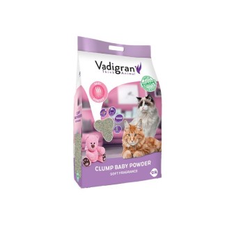VADIGRAN kaķu pakaiši Clump Babypowder EU 12 kg