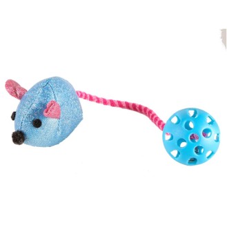 VADIGRAN Mouse ball rotaļlieta kaķiem ar kaķumētru 21 cm 2 gab.