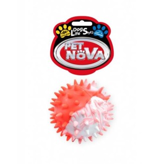PETNOVA rotaļlieta ar dzelkšņiem gumijas bumba 5.5 cm (peld) 2 gab.