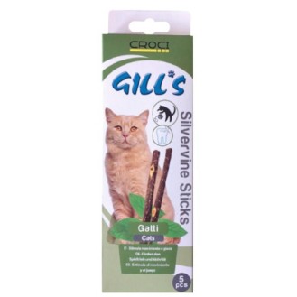 Gill's Silvervine nūjiņas kaķiem, 5 gab.