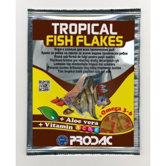 PRODAC TROPICAL FISH FLAKES pārslas tropu zivīm 12 g (24)