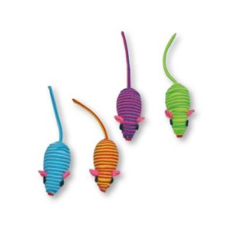 CROCI rotaļlieta kaķim krāsainas neilona pelītes 5 cm 6 gab. CROCI rotaļlieta kaķim krāsainas neilona pelītes 5 cm 6 gab.