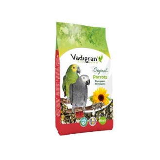 VADIGRAN Parrot Original barība putniem lielajiem papagaiļiem ar saulespuķu sēklām 650 g